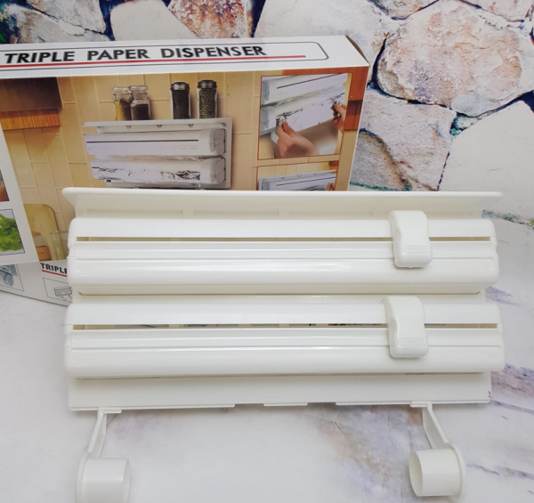 Кухонный диспенсер (органайзер) для бумажных полотенец, пищевой пленки и фольги Triple Paper Dispenser